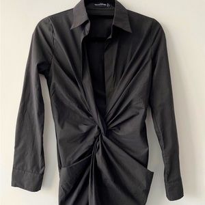 Black mini chic dress